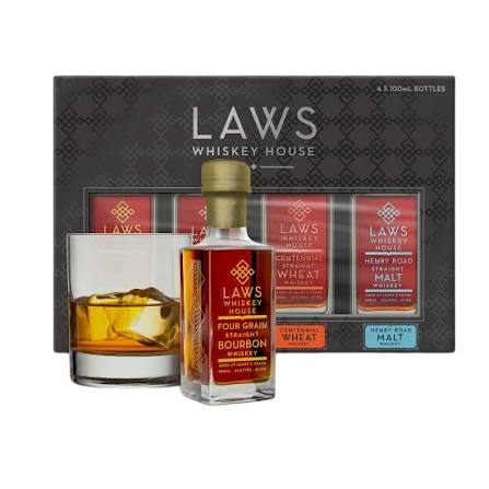 Laws Whiskey House Set 4x100ml