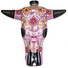 Azulejos Pink Trophy Head Horn Anejo Tequila 750ml