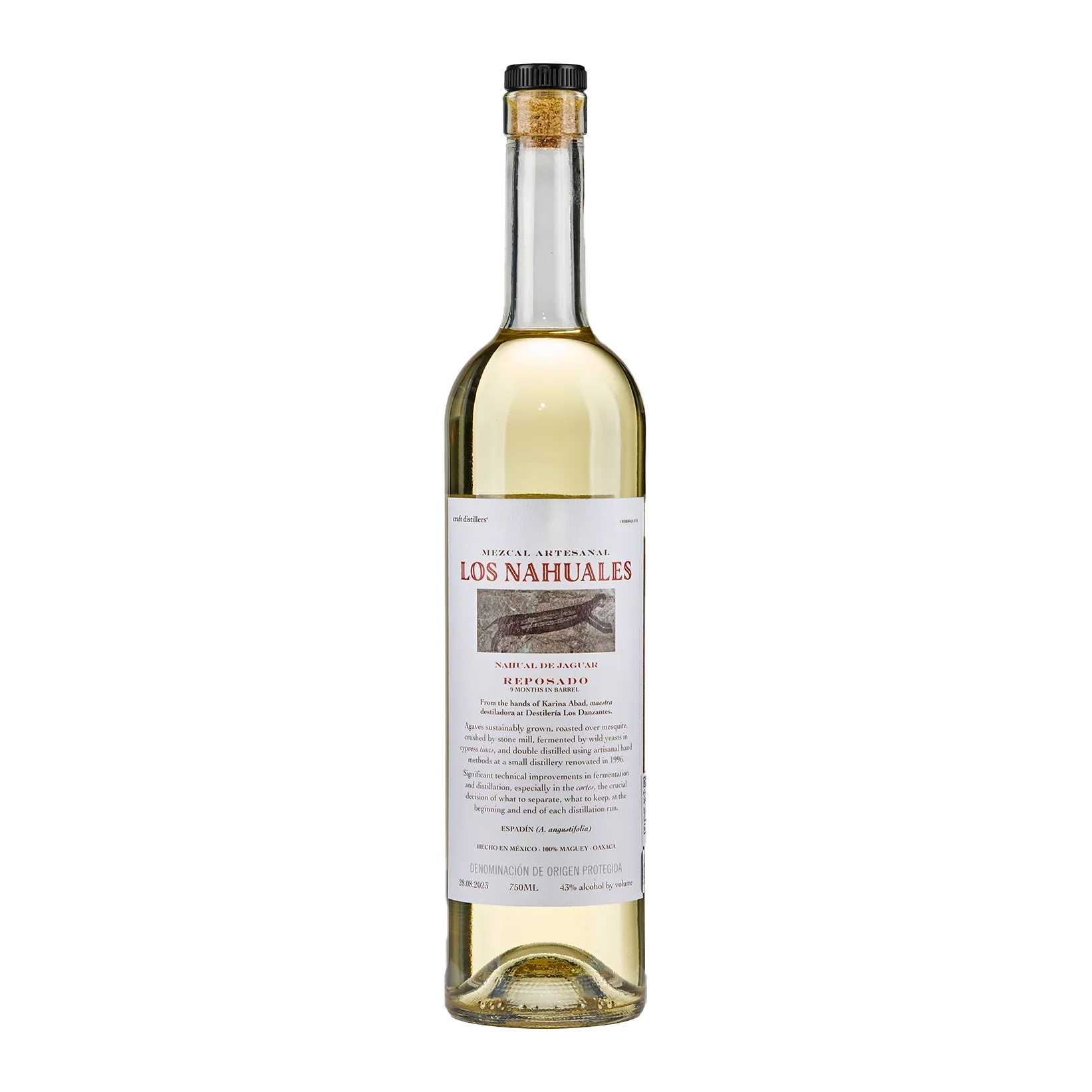 Los Nahuales 9 Months Aged Nahual de Jaguar Mezcal Artesanal Reposado 750ml