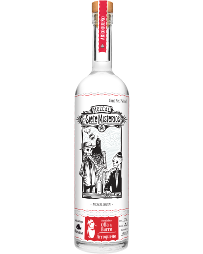 Los Siete Misterios Arroqueno Mezcal Blanco Joven 750ml