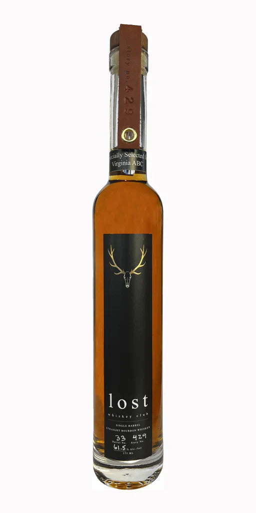 Lost Whiskey Club High Wheat Single Barrel Cask Strength Straight Bourbon Whiskey 375ml