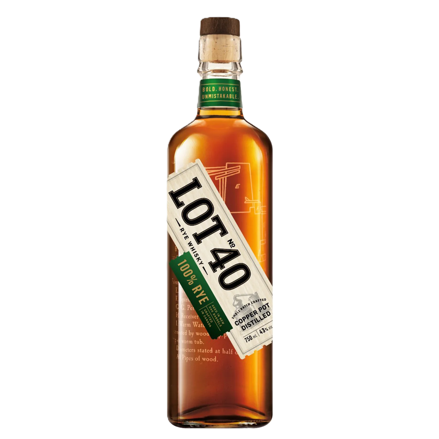 Lot No 40 Rye Canadian Whiskey 750 ml