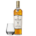 Macallan Double Cask 12 Year Old Single Malt Scotch Whisky with Spey Dram Glass 750ml