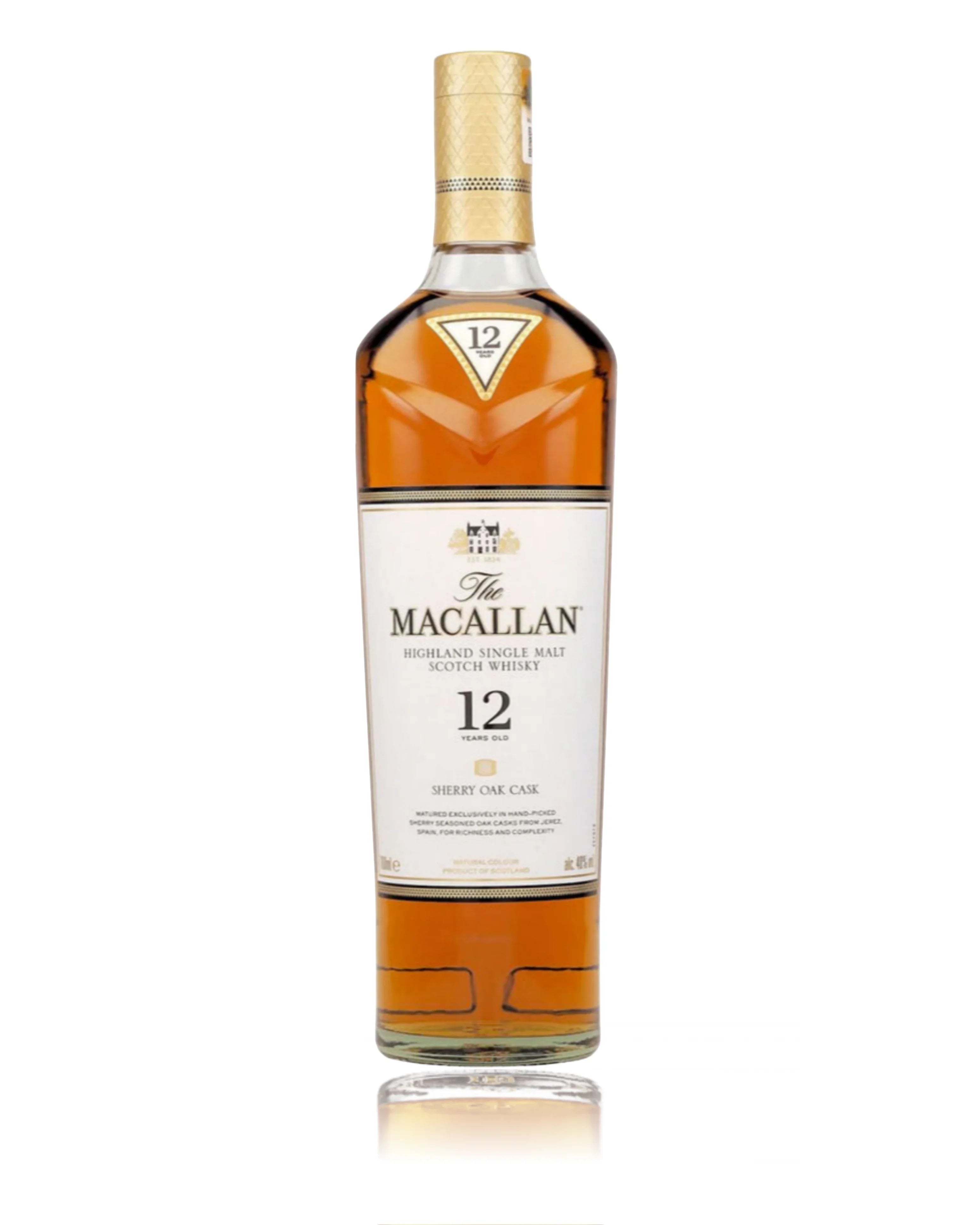 Macallan Sherry Oak Cask 12 Year Old Single Malt Scotch Whisky 750ml