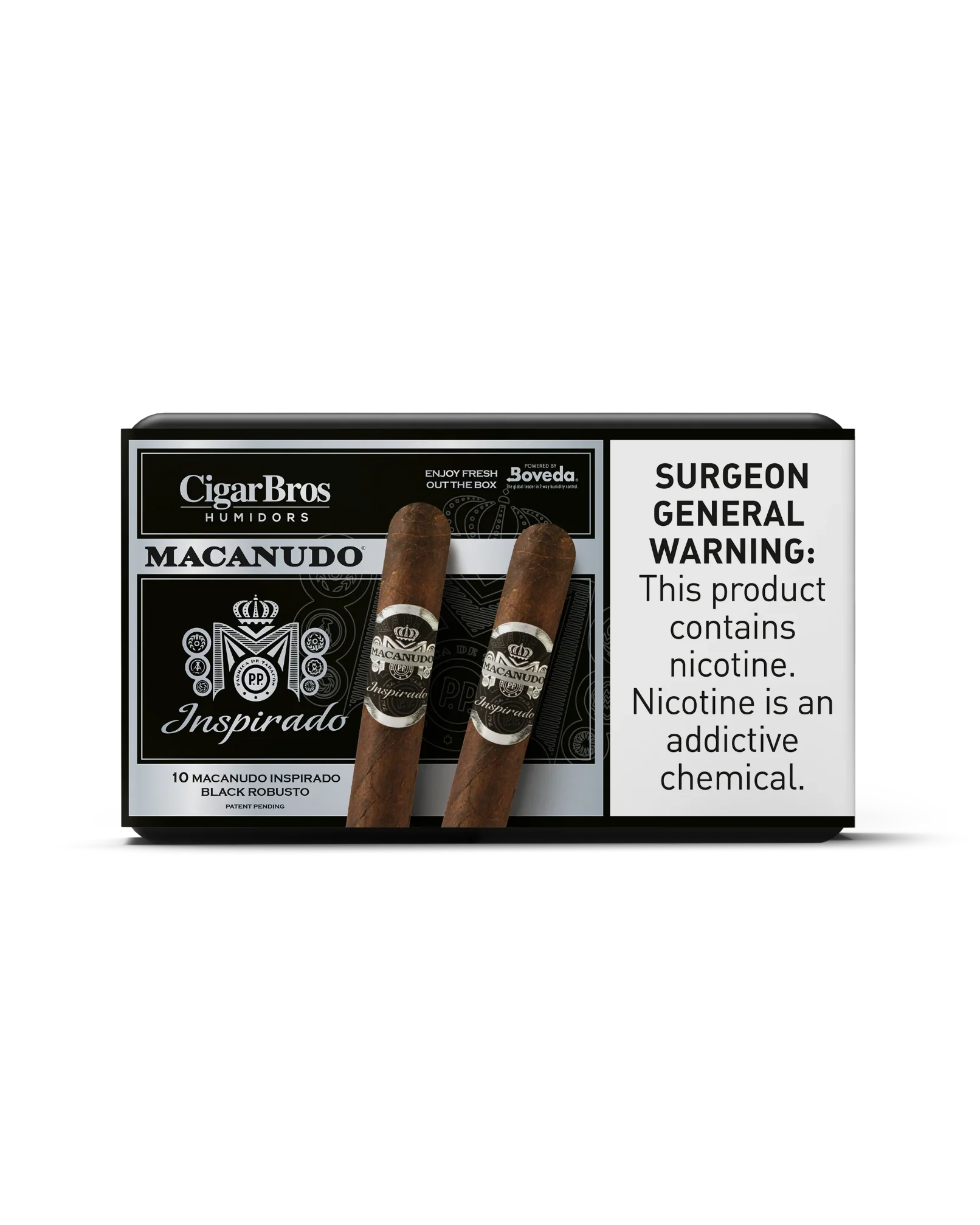 Macanudo Inspirado Orange Robusto Cigar With Personal Humidor by CigarBros (Box of 10)