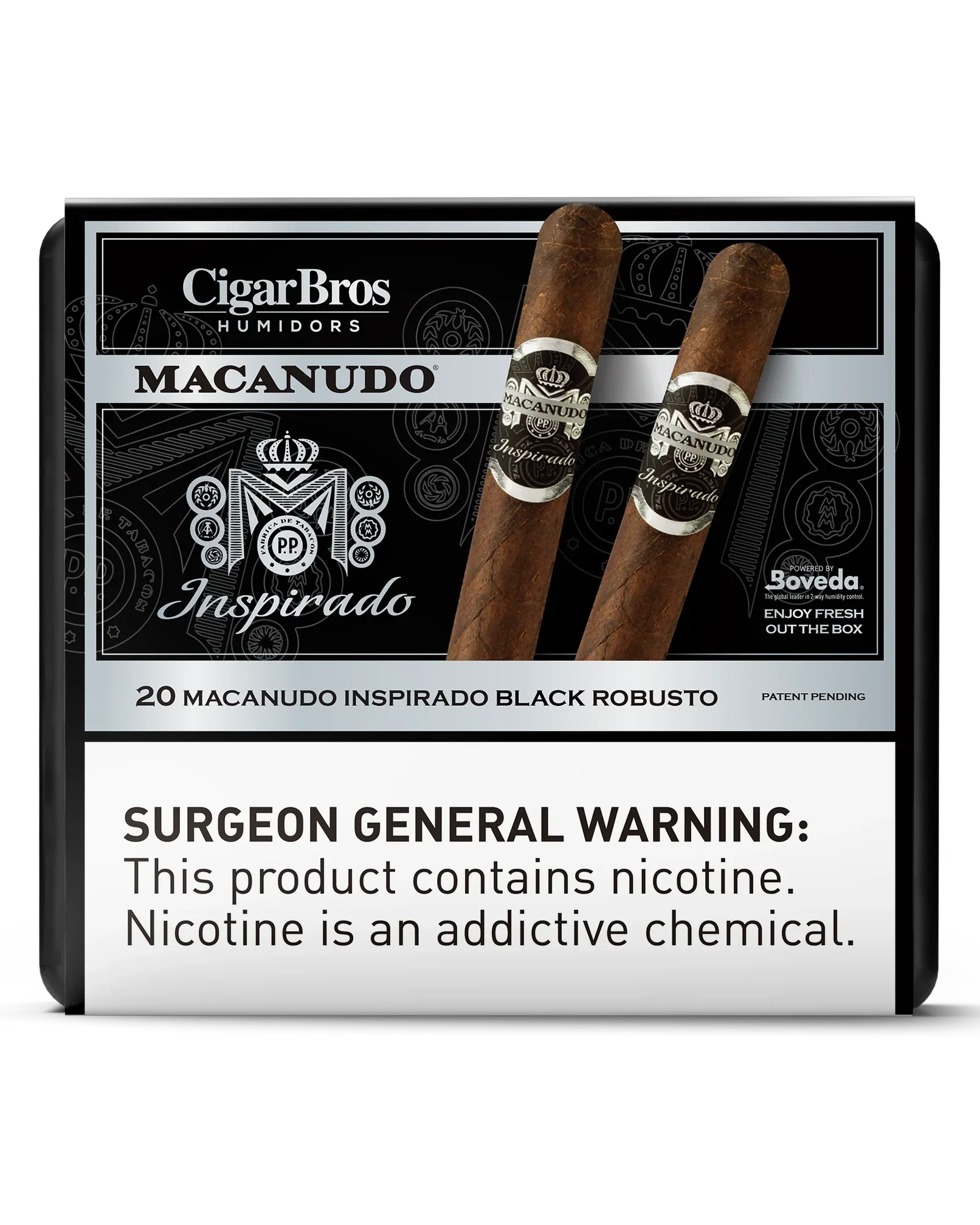 Macanudo Inspirado Orange Robusto Cigar  With Personal Humidor by CigarBros (Box of 20)