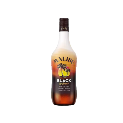 Malibu Black 70 Proof  Coconut Rum Liqueur 750 ml