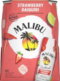 Malibu Strawberry Daiquiri Cocktail 4-Pack