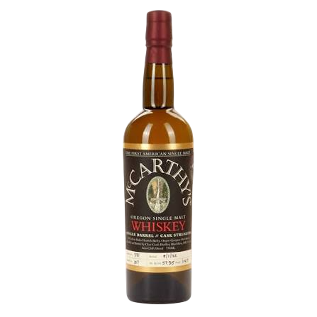 McCarthy's Oregon Single Malt Rum Cask Strength Proof 113.66 6 year 750 ML