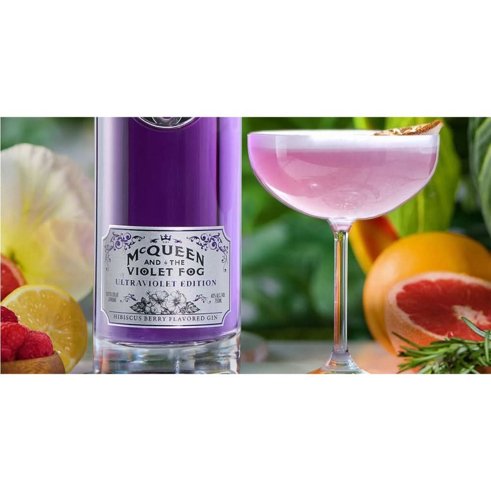 McQueen and The Violet Fog Ultraviolet Edition Hibiscus Berry Flavored Gin 750ml