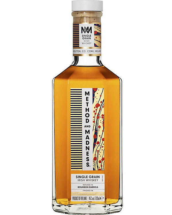 Method & Madness Single Grain Matured In Bourbon Barrels Finished In Virgin Spanish Oak Casks Irish Whiskey 750ml