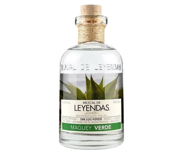 Mezcal de Leyendas Maguey Verde Blanco Mezcal Artesanal 750 ml