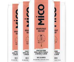 Mico Grapefruit Seltzer Small Batch Tequila (4 Pack) 355 ML