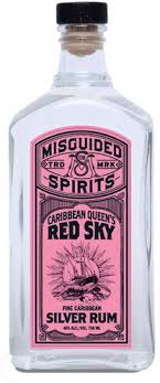 Misguided Spirits Caribbean Queen's Red Sky Fine Caribbean Silver Rum 750ml