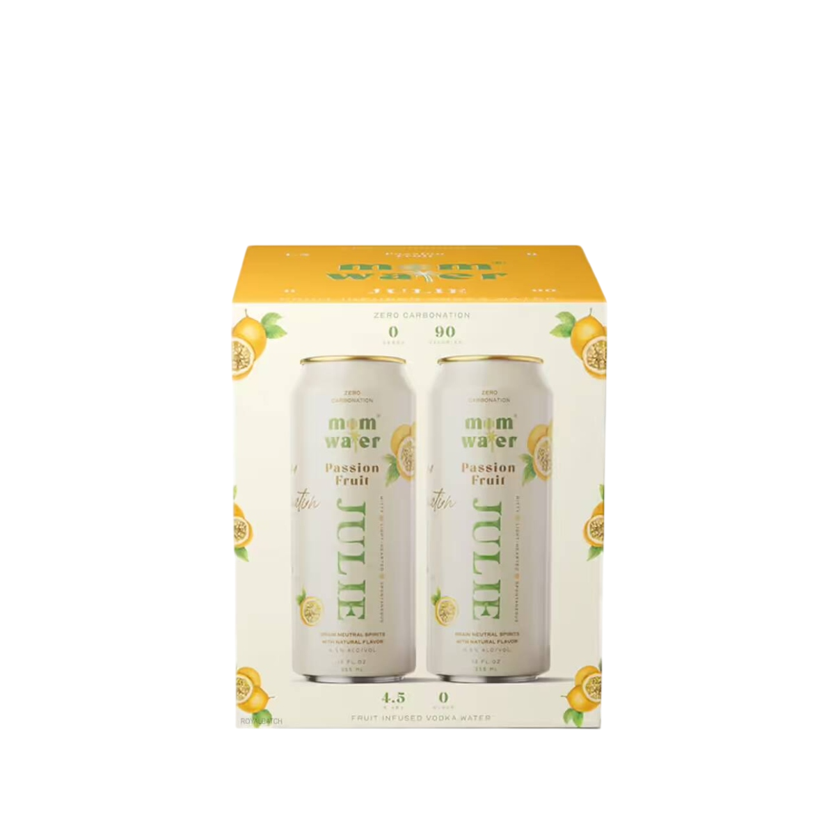 Mom Water Julie Passion Fruit (4 Pack) 12 fl oz