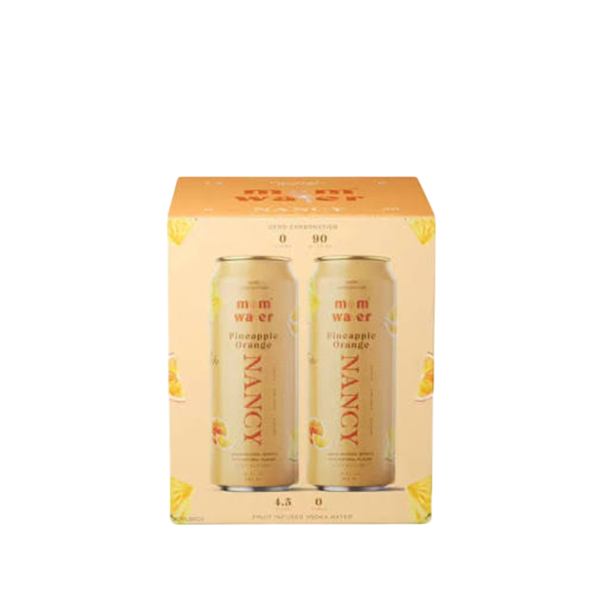 Mom Water Nancy Pineapple Orange (4 Pack) 12 fl oz