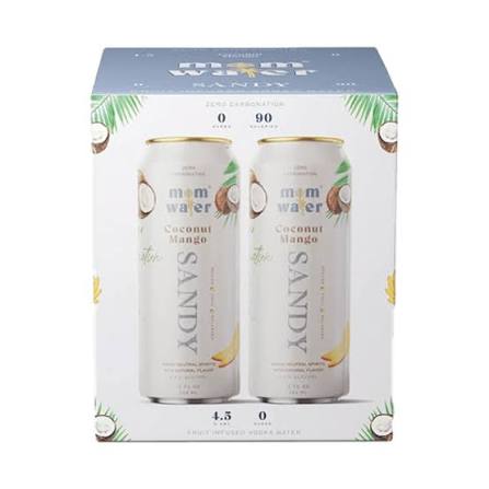 Mom Water Sandy Coconut Mango Cocktail 12-Oz Can 4-Pack