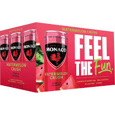 Monaco Watermelon Crush Cocktail 355ml Can 12-Pack