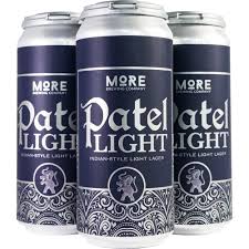 More Brewing Patel Light Lager Beer 16-Oz Can 4-Pack