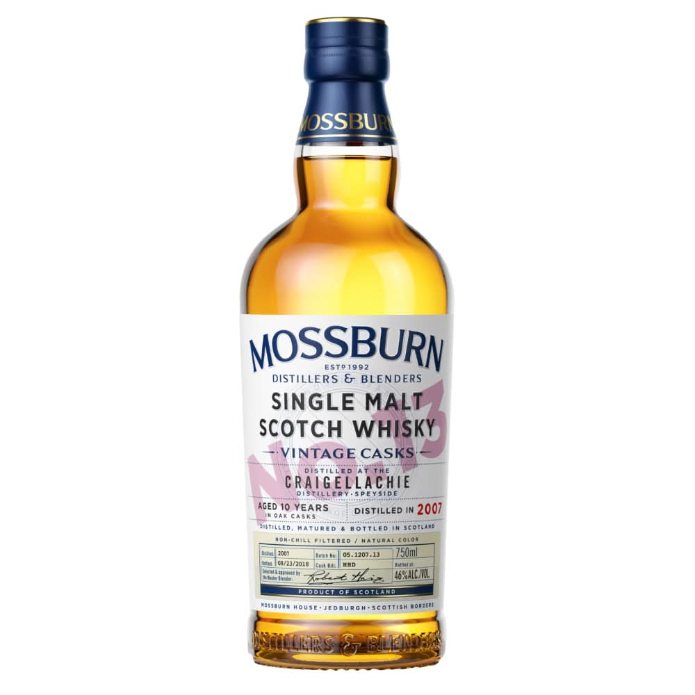 Mossburn Vintage Casks Craigellachie No.5 10 Year Old Single Malt Scotch Whisky 750ml