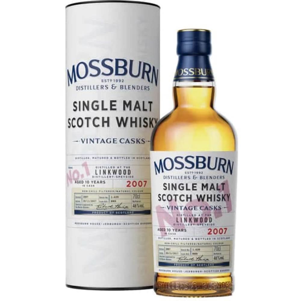 Mossburn Vintage Casks Linkwood No. 1 10 Year Old Single Malt Scotch Whisky 750ml