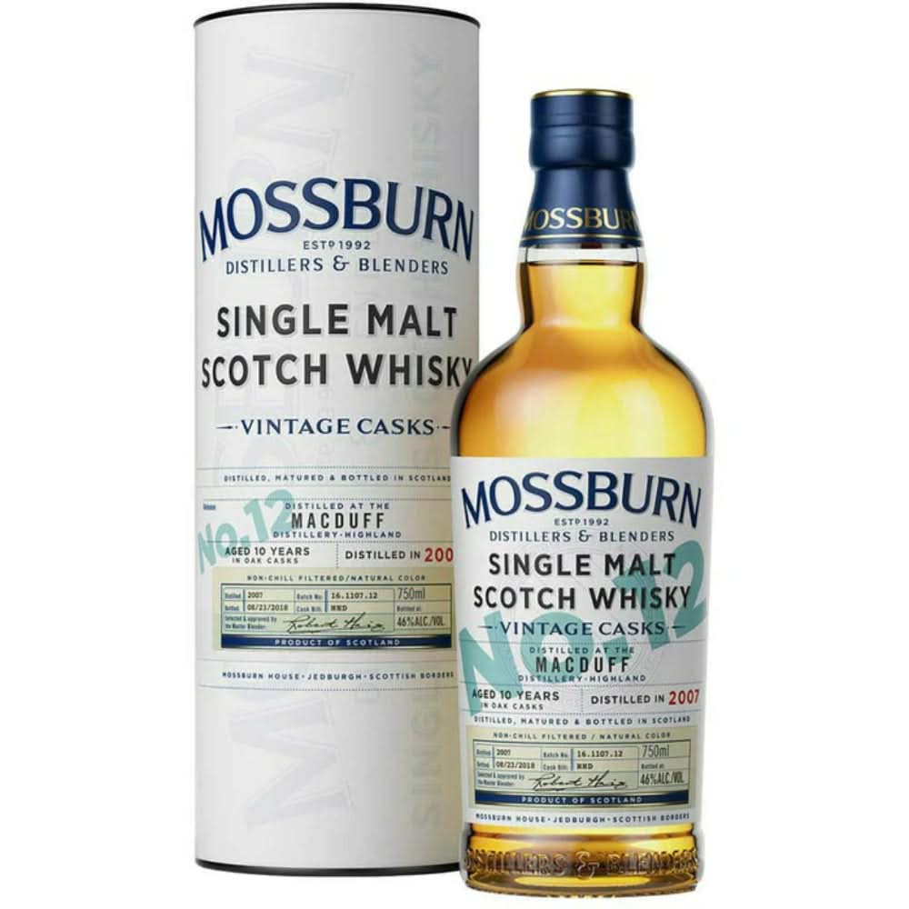 Mossburn Vintage Casks Macduff No.12 10 Year Old Single Malt Scotch Whisky 750ml