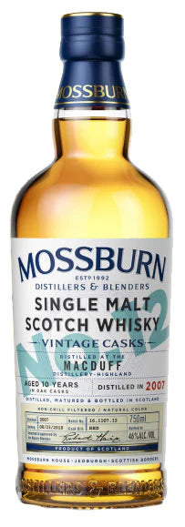 Mossburn Vintage Casks Macduff No.12 10 Year Old Single Malt Scotch Whisky 750ml