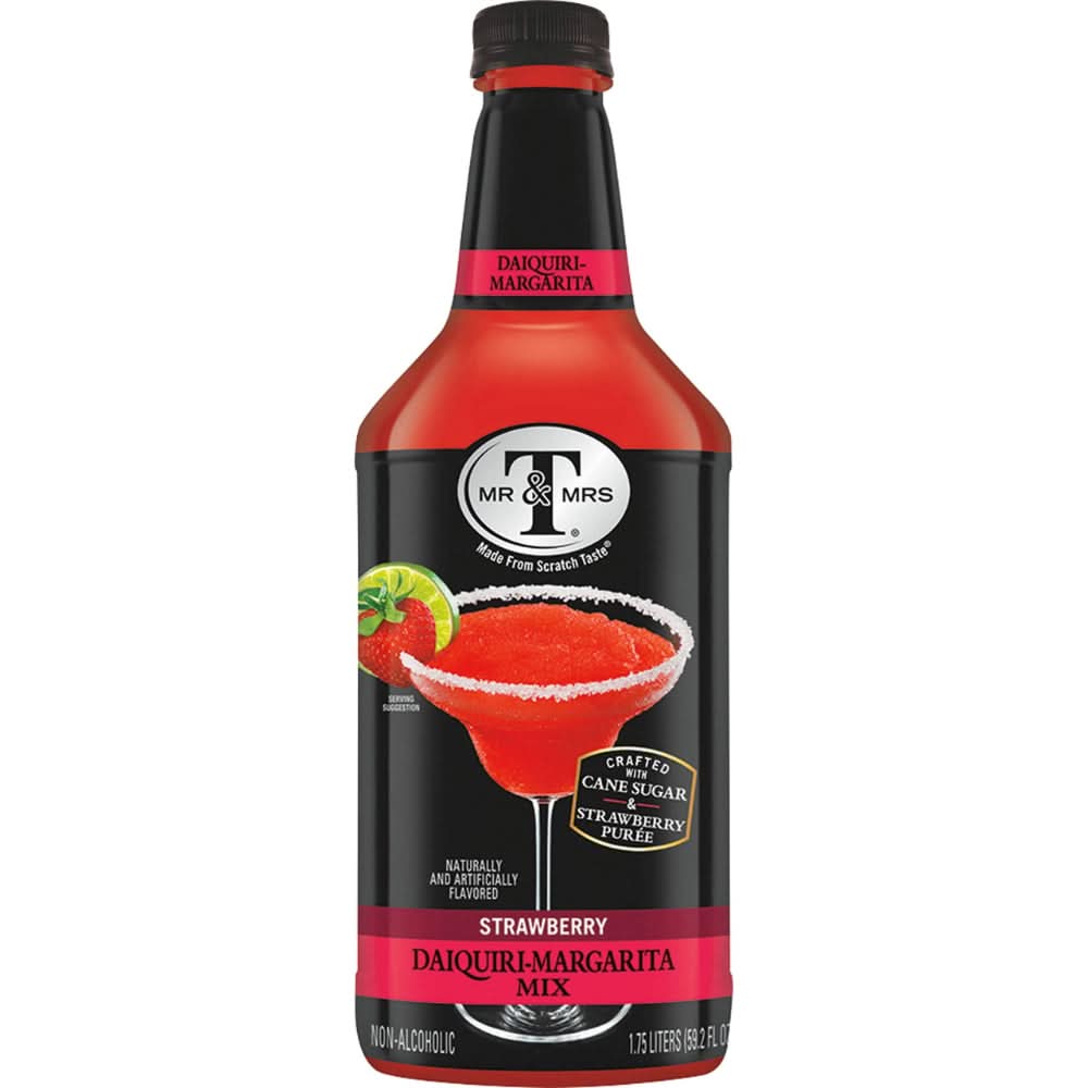 Mr & Mrs T Strawberry Daiquiri Margarita Mix 750ml