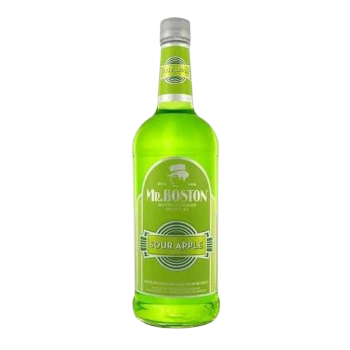 Mr Boston Sour Apple Schnapps 750 ML