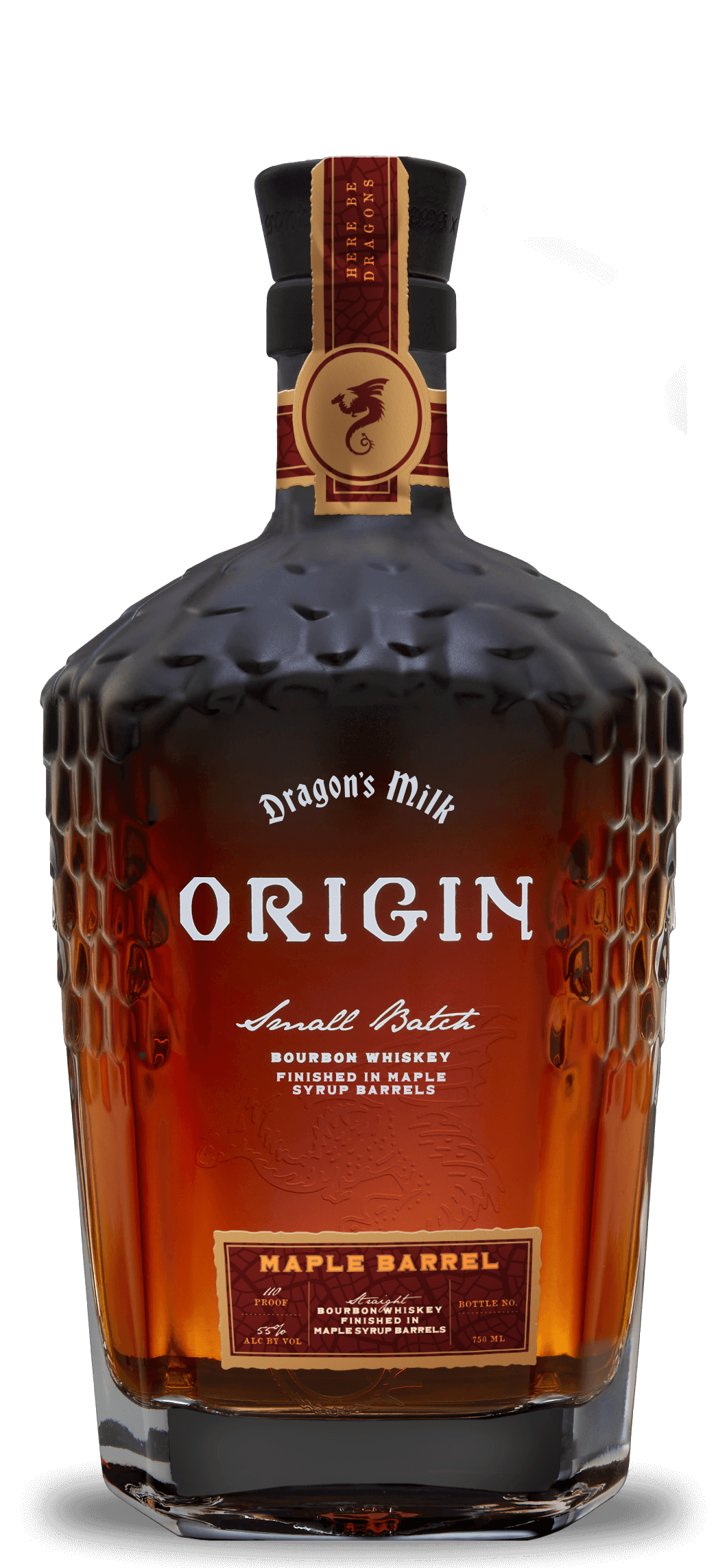 New Holland Brewing Dragon's Milk Origin Maple Barrel 110 Proof Small Batch Bourbon Whiskey 750ml