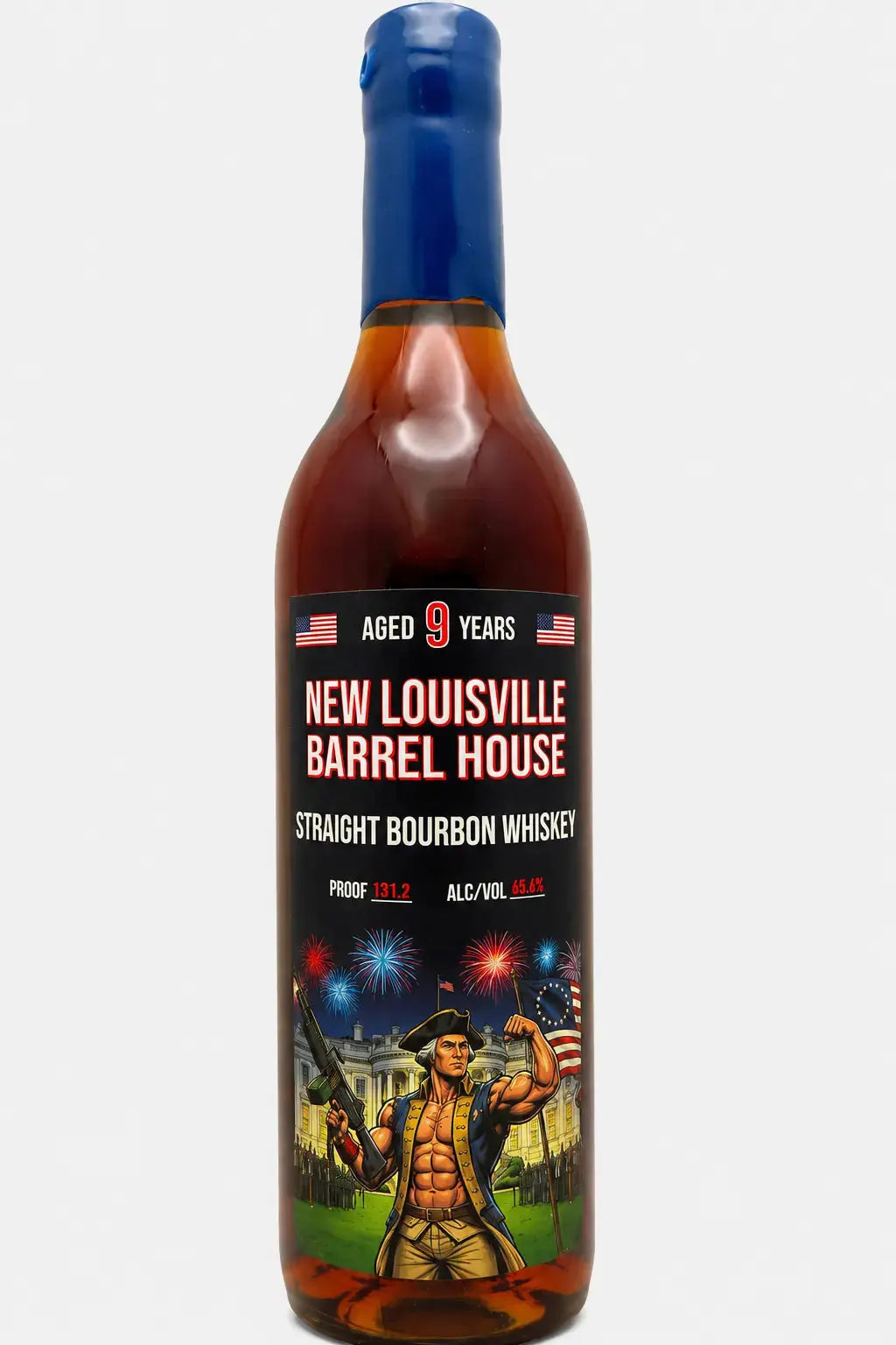 New Louisville Barrel House 250th Red White & BOOM 9 Year Old Straight Bourbon Whiskey 750ml