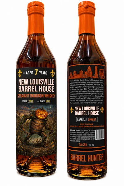 New Louisville Barrel House Barrel Hunter Halloween Edition 7 Year Old Bourbon Whiskey 750ml
