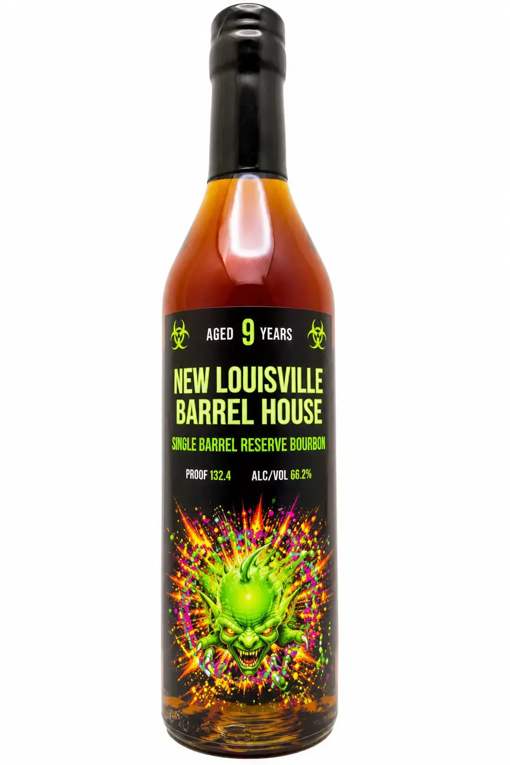 New Louisville Barrel House Green Goblin Single Barrel Reserve 9 Year Old Straight Bourbon Whiskey 750ml