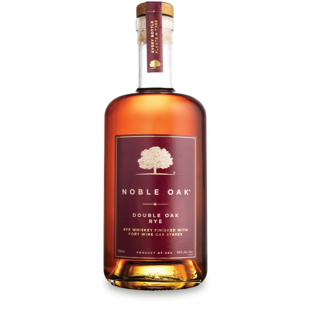 Noble Oak Double Oak Rye Whiskey 750ml