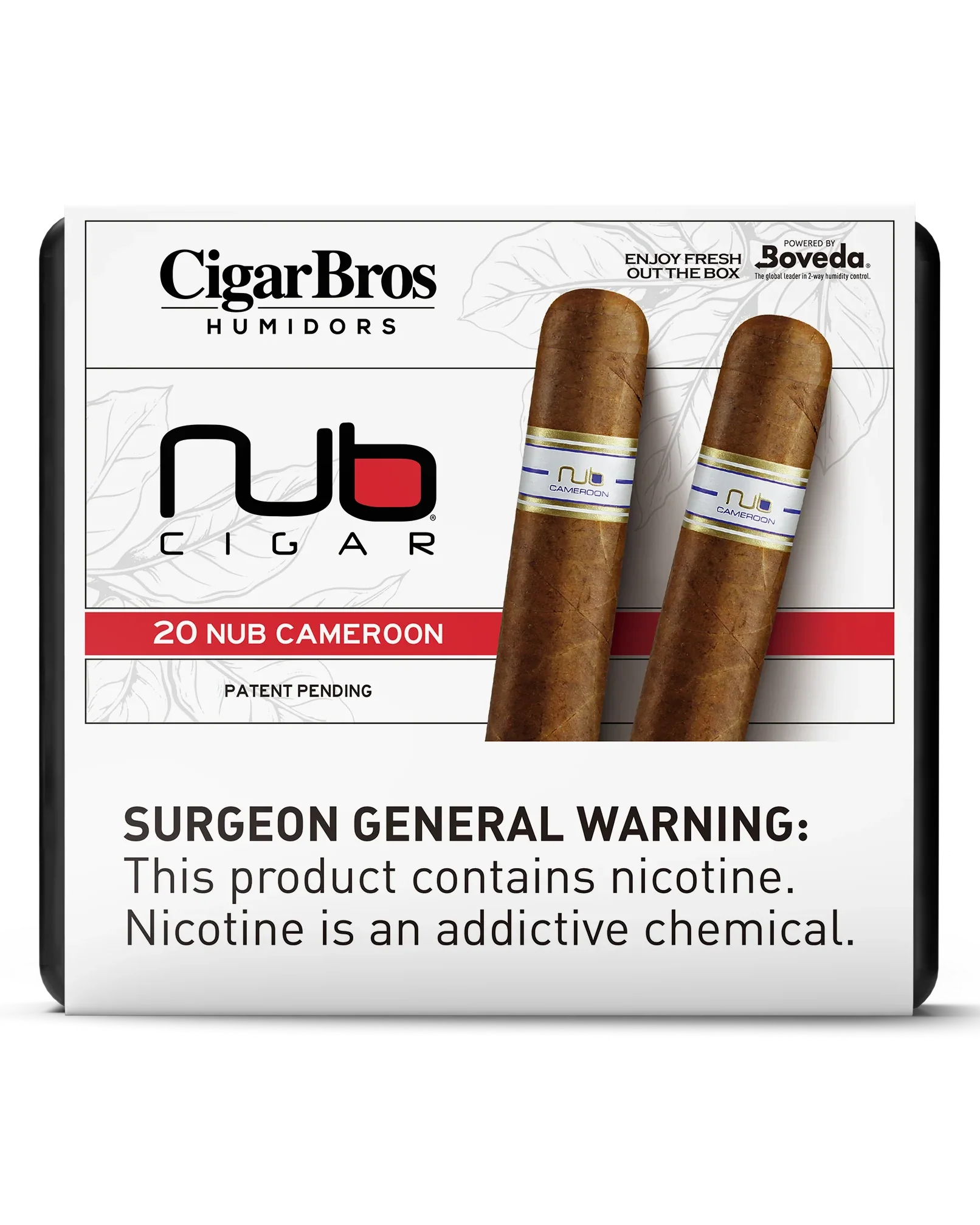 Nub Cameroon Cigar With Personal Humidor by CigarBros (Box of 20)