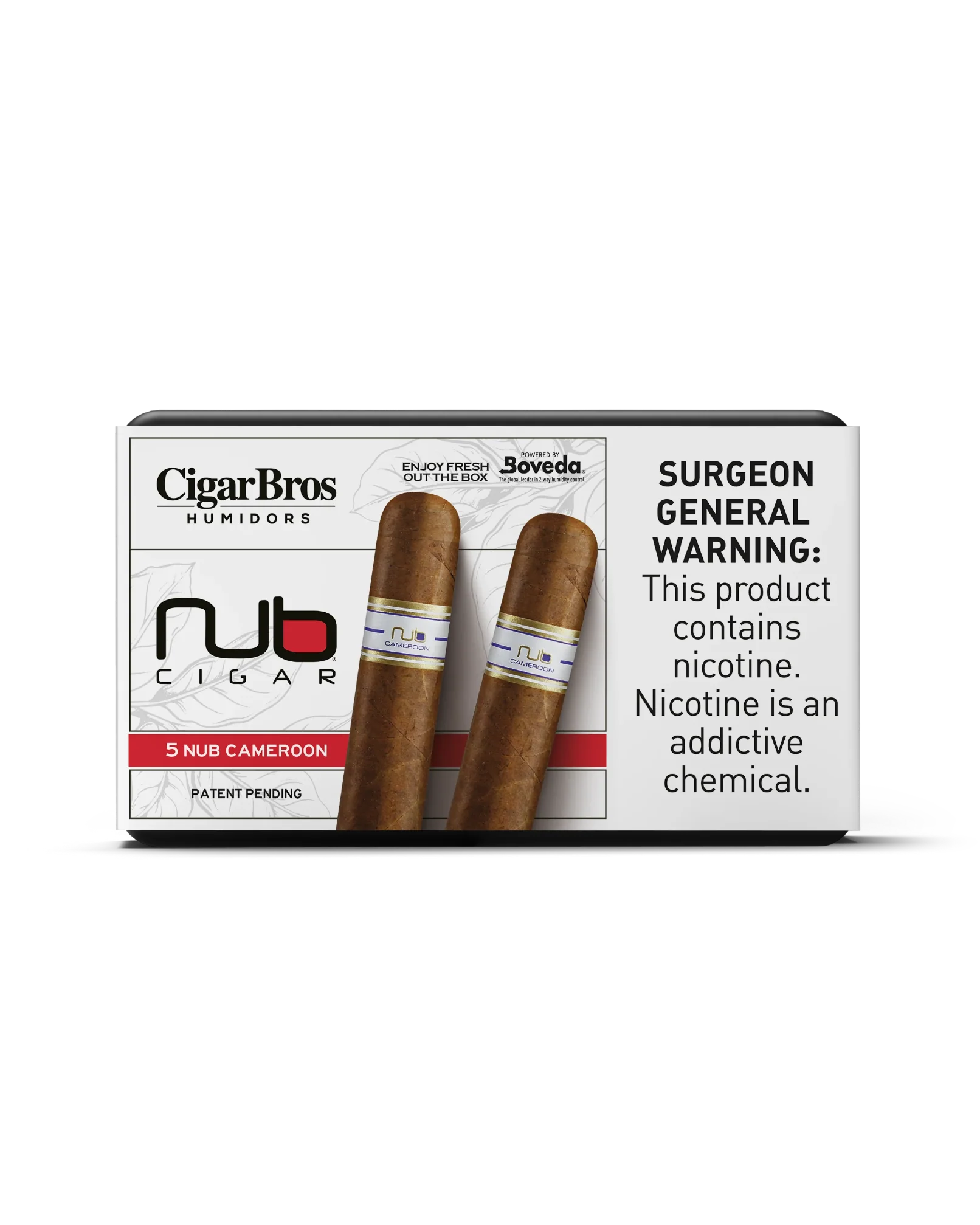 Nub Cameroon Cigar With Personal Humidor by CigarBros (Box of 5)