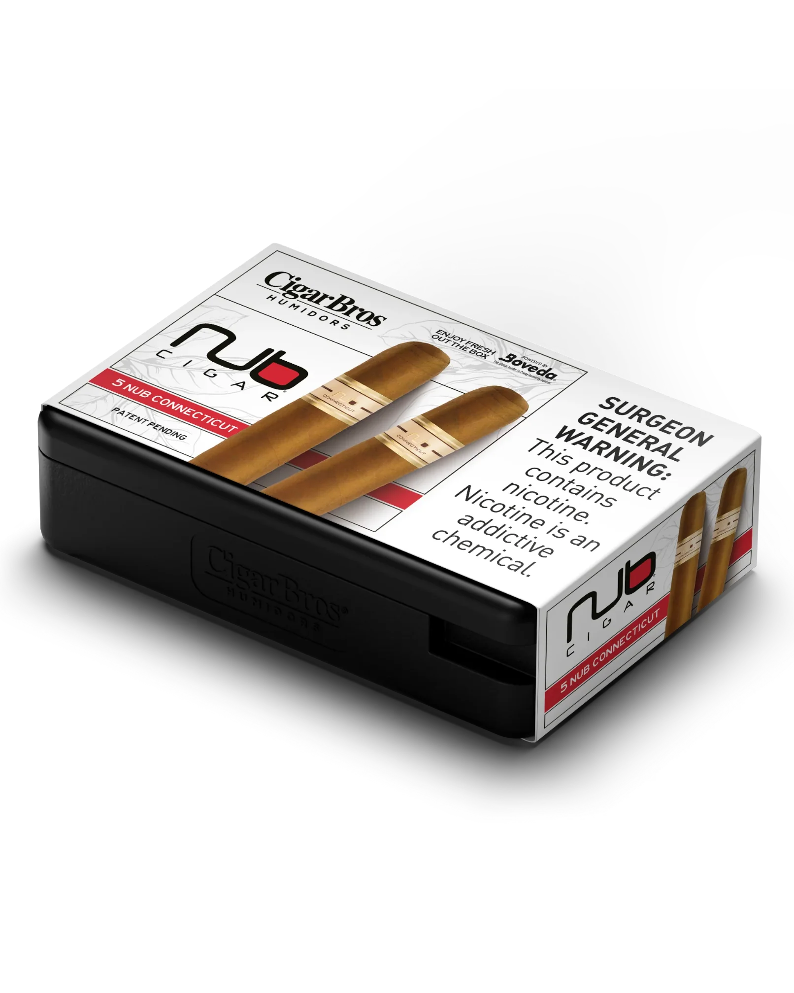 Nub Connecticut Cigar With Personal Humidor by CigarBros (Box of 20)