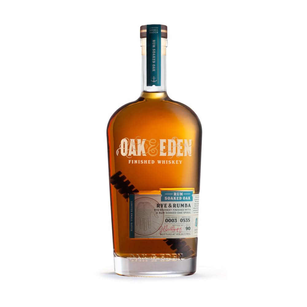 Oak & Eden Rum Soaked Oak Rye & Rumba Rye Whiskey 750ml
