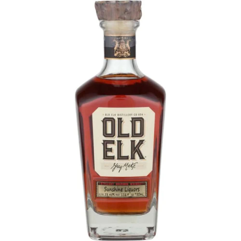 Old Elk 9 Year Old Cask Strength Single Barrel 123.5 Proof Straight Bourbon Whiskey 750ml