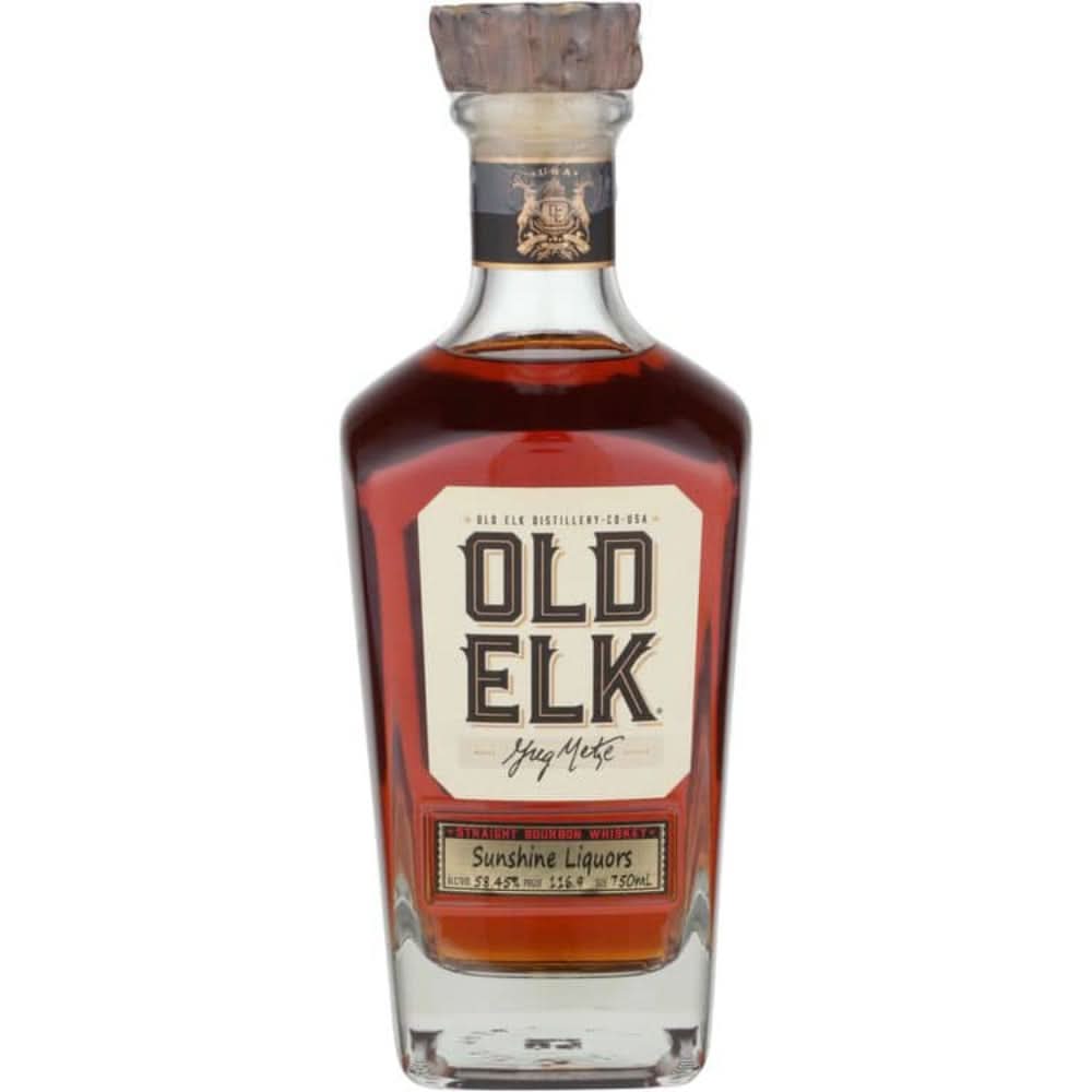 Old Elk 4 Year Old Cask Strength Single Barrel 111.2 Proof Straight Bourbon Whiskey 750ml