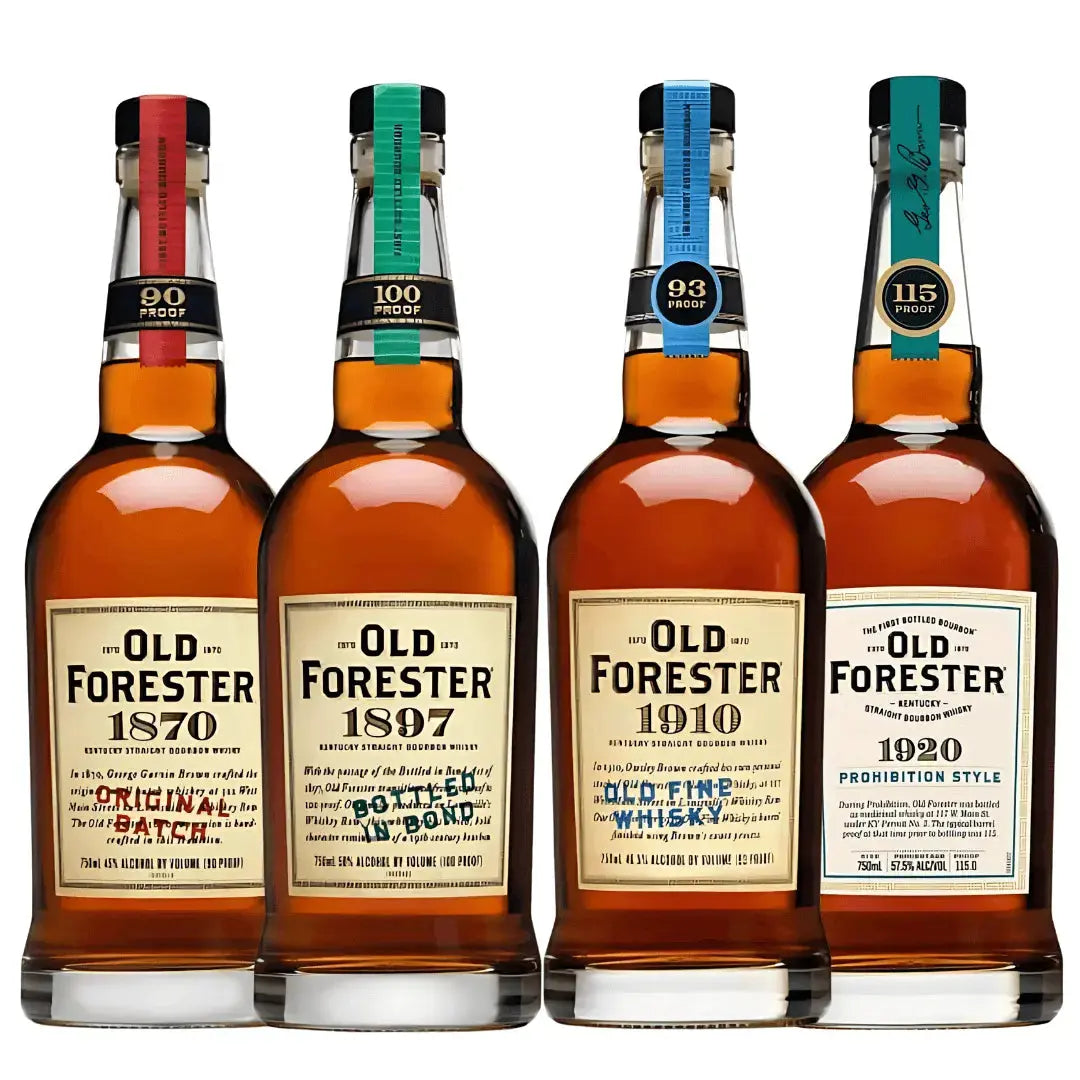 Old Forester Time Capsule Bourbon Whiskey Bundle 4-Pack