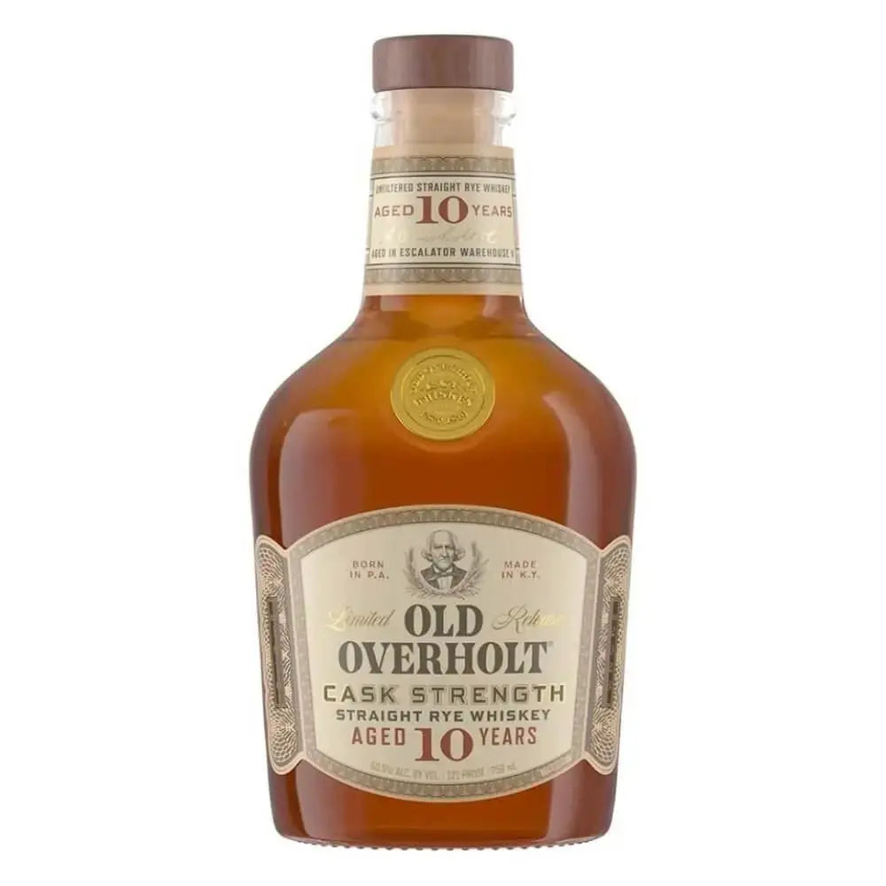 Old Overholt 10 Year Old Cask Strength Straight Rye Whiskey 750ml