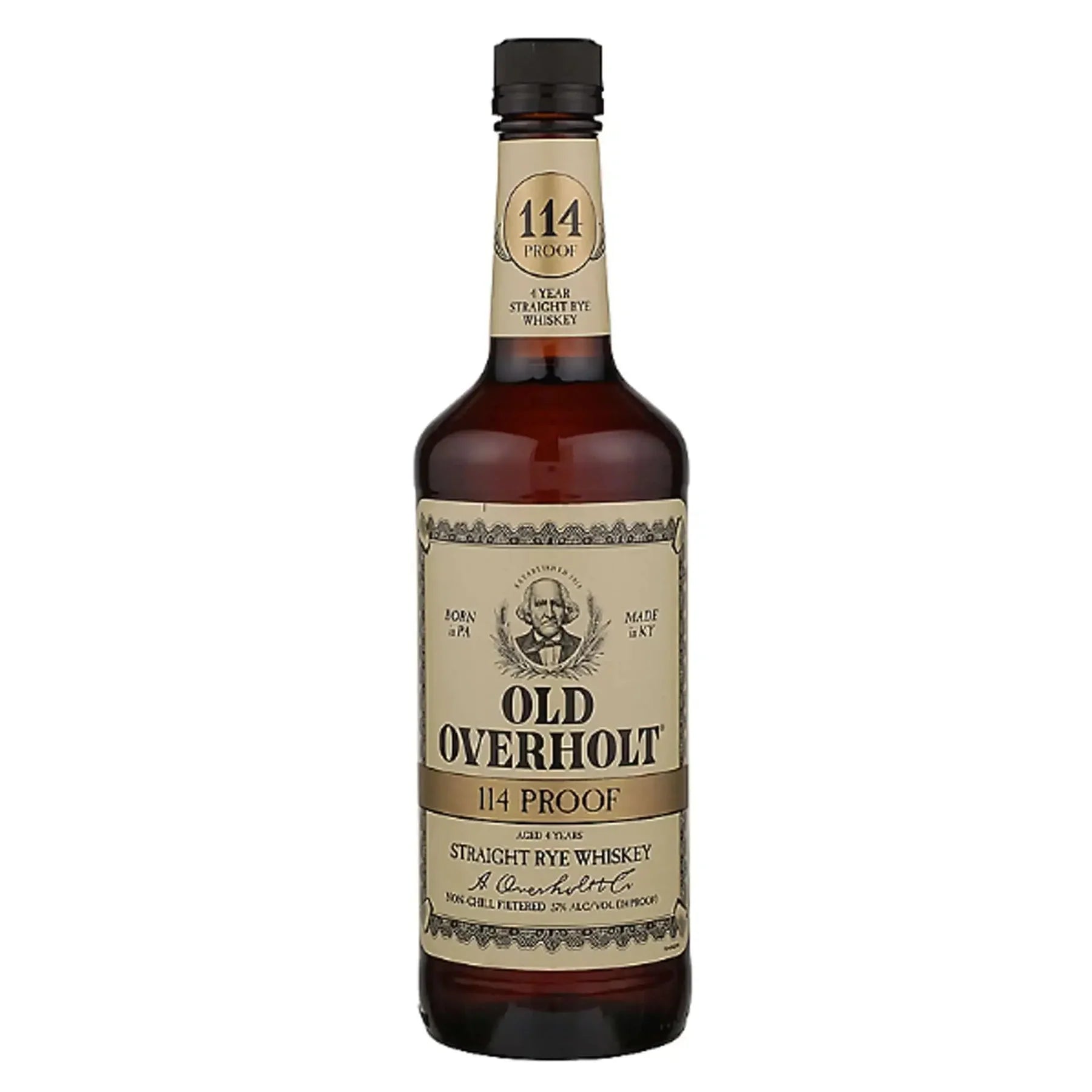 Old Overholt 114 Proof Straight Rye Whiskey 750ml
