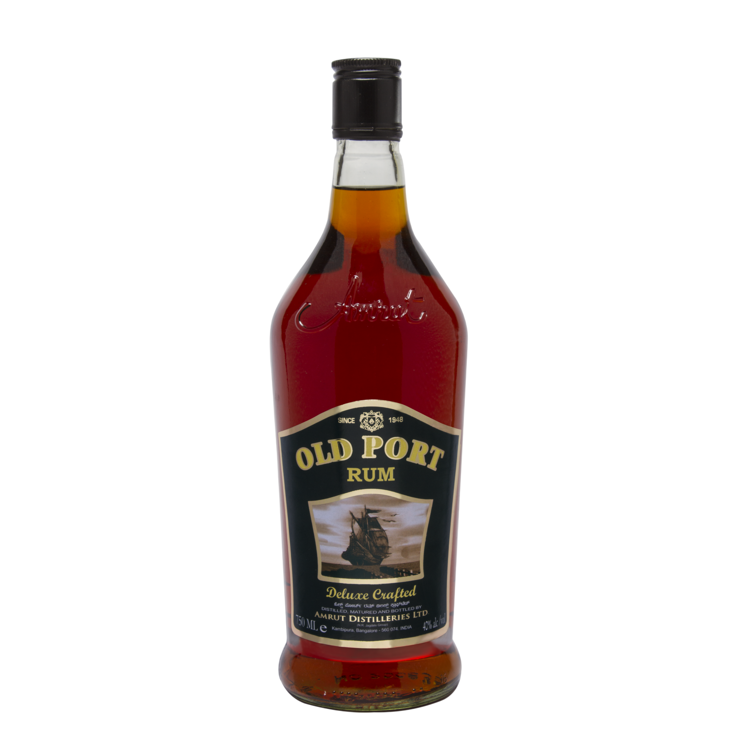 Old Ports Rum Amrut Distilleries PVT.LTD. DEluxe Crafted 750 ml