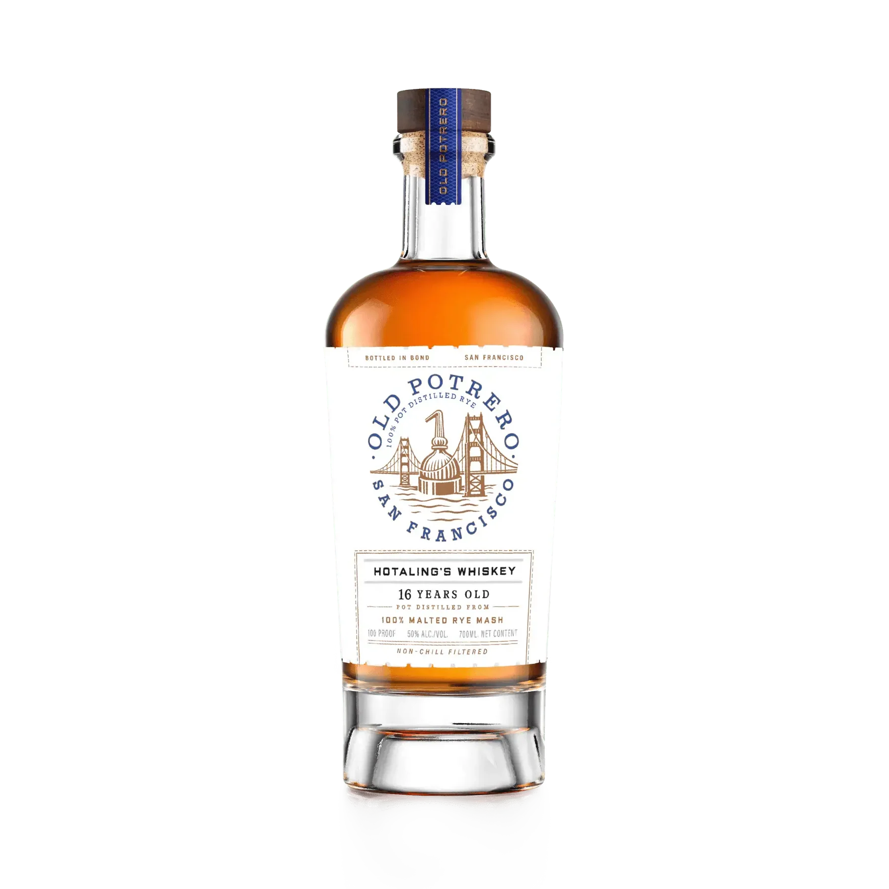 Old Potrero Hotaling's 16 Year Old Malted Rye Mash Whiskey 700ml
