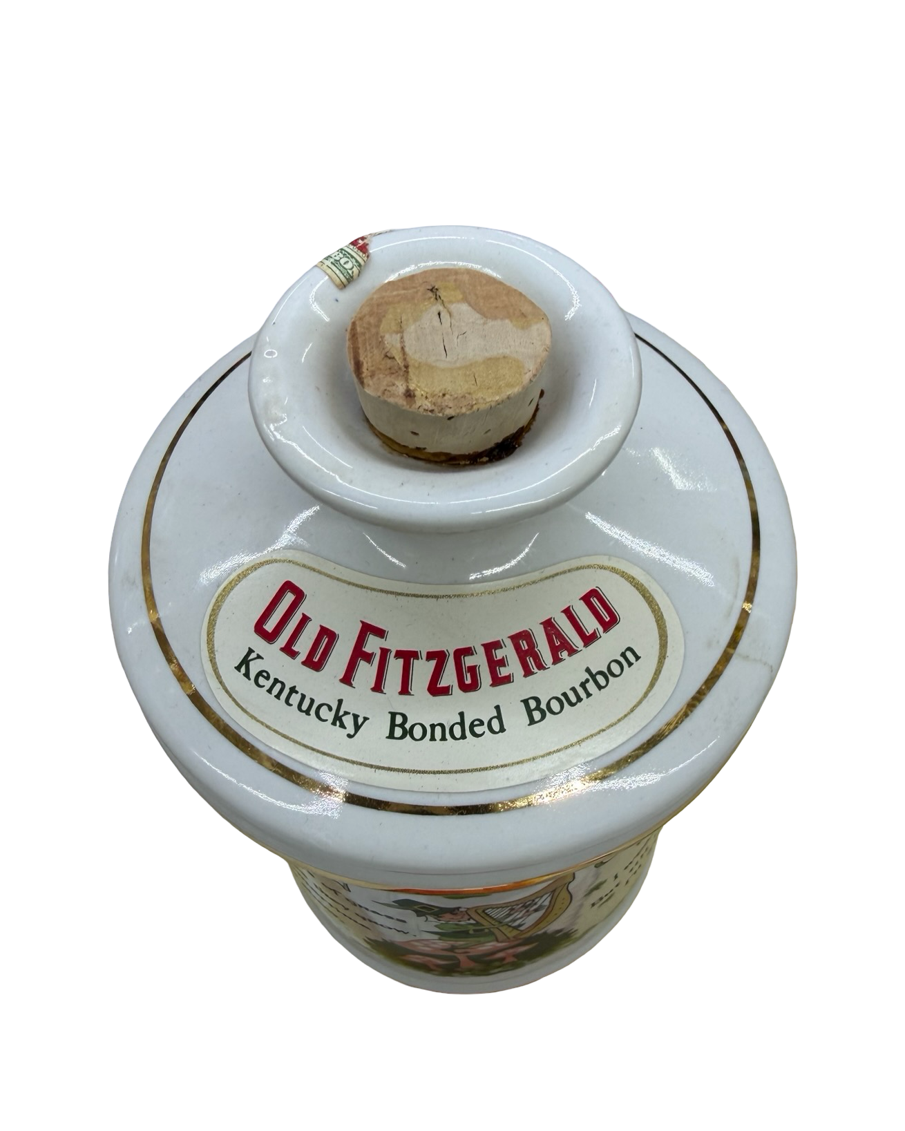 Old Fitzgerald 1962 - 1968 Spring Leprechaun Bottle Kentucky Bonded Bourbon Whiskey 4/5 Quart