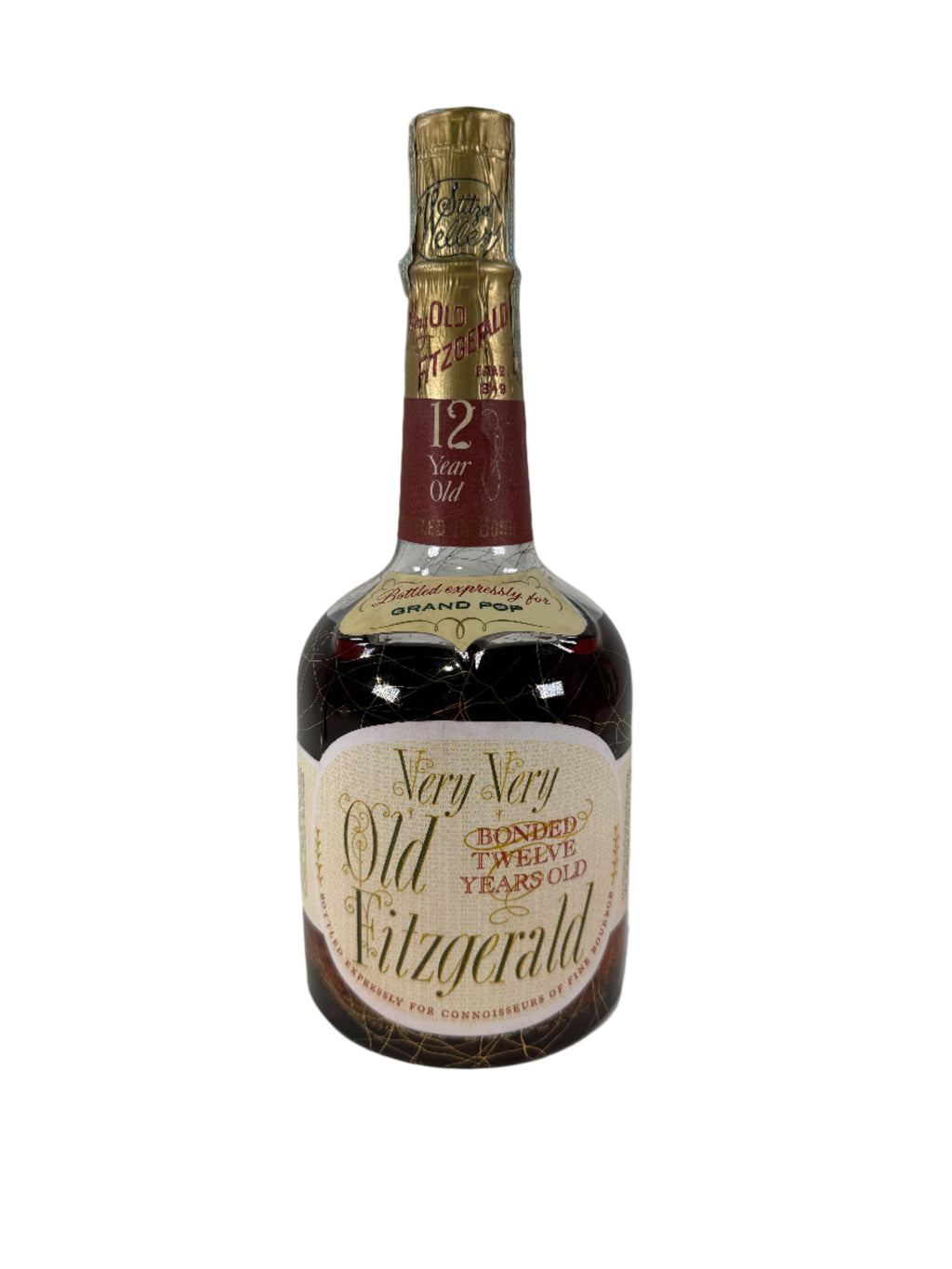 1957 Old Fitzgerald Bonded Very Very Old 12 Year Old Bourbon Whiskey 4/5 Quart