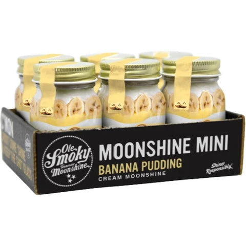 Ole Smoky Banana Pudding Cream Moonshine 50ml 6-Pack