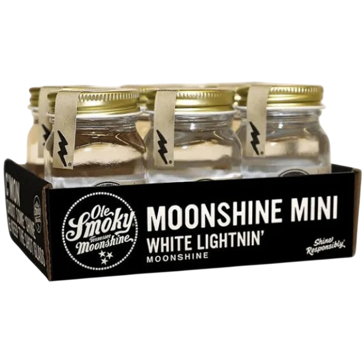 Ole Smoky Moonshine White Lightning 6 pk 50 ml