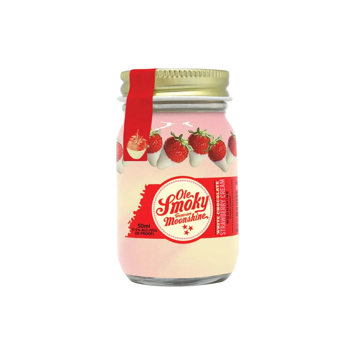 Ole Smoky White Chocolate Strawberry Cream Moonshine 50ml